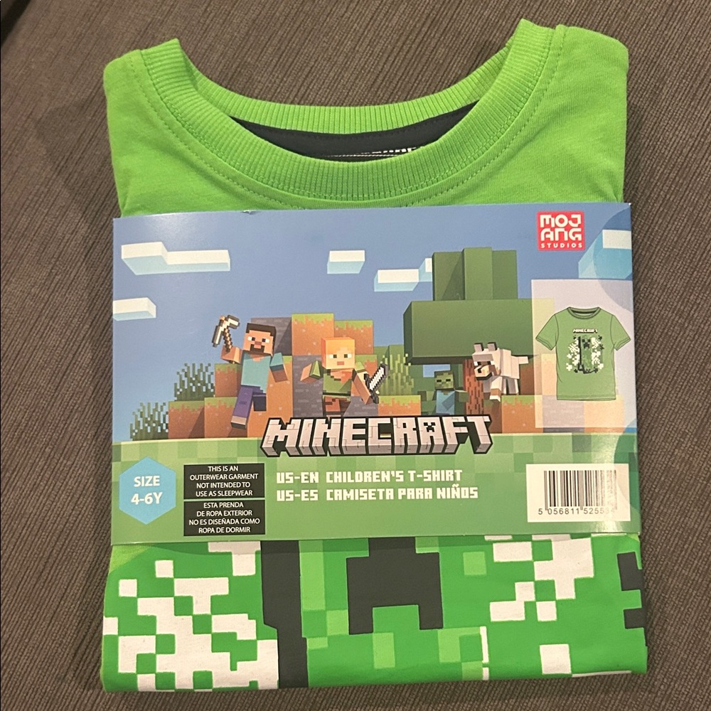 MINECRAFT Childrens T-Shirt  4-6 years NWT
